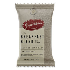 Papanicholas Coffee Premium Coffee, Breakfast Blend, 18/Carton