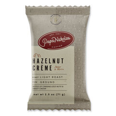 Papanicholas Coffee Premium Coffee, Hazelnut Creme, 18/Carton