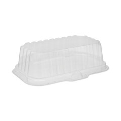 Pactiv OPS Dome-Style Lid, 17S Deep Dome, 8.3 x 4.8 x 2.1, Clear, Plastic, 250/Carton