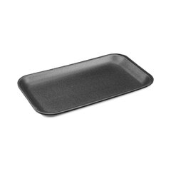 Pactiv Meat Tray, #17S, 8.3 x 4.8 x 0.65, Black, Foam, 1,000/Carton