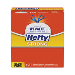 PCTE84562CT - Hefty® Strong Tall Kitchen Drawstring Bags