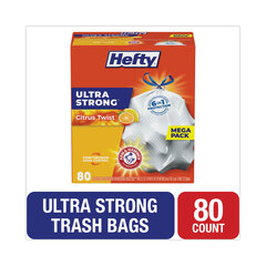 Reynolds Ultra Strong Scented Tall White Kitchen Bags, 13 gal, 0.9 mil, 23.75