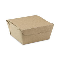 Pactiv EarthChoice OneBox Paper Box, 37 oz, 4.5 x 4.5 x 2.5, Kraft, 312/Carton