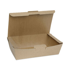 Pactiv EarthChoice Tamper Evident OneBox Paper Box, 9.04 x 4.85 x 2.75, Kraft, 162/Carton