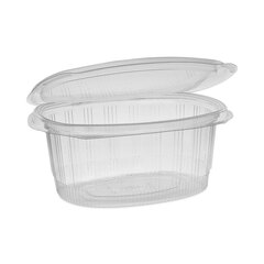 Pactiv EarthChoice Recycled PET Hinged Container, 32 oz, 7.31 x 5.88 x 3.25, Clear, Plastic, 280/Carton