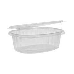 Pactiv EarthChoice Recycled PET Hinged Container, 48 oz, 8.88 x 7.25 x 2.94, Clear, Plastic, 190/Carton