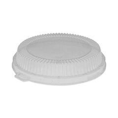 Pactiv ClearView Dome-Style Lid with Tabs, Fluted, 8.88 x 8.88 x 0.75, Clear, Plastic, 504/Carton