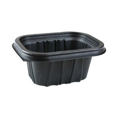 Pactiv EarthChoice Entree2Go Takeout Container, 12 oz, 5.65 x 4.25 x 2.57, Black, Plastic, 600/Carton
