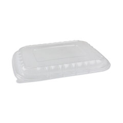 Pactiv EarthChoice Entree2Go Takeout Container Vented Lid, 11.75 x 8.75 x 0.98, Clear, Plastic, 200/Carton