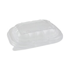 Pactiv EarthChoice Entree2Go Takeout Container Vented Lid, 5.65 x 4.25 x 0.93, Clear, Plastic, 600/Carton