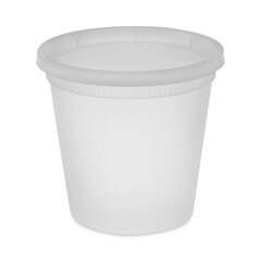 Pactiv Newspring DELItainer Microwavable Container, 24 oz, 4.55 x 4.55 x 4.35, Clear, Plastic, 240/Carton