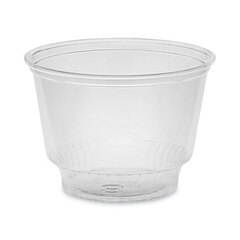 Pactiv EarthChoice Recycled Clear Plastic Sundae Dish, 8 oz, 4