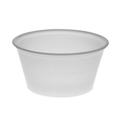 Boardwalk Plastic Souffle Cups, 2 oz., Translucent, 200/Bag