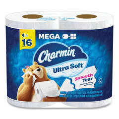 Procter & Gamble Ultra Soft Bathroom Tissue, Septic Safe, 2-Ply, White, 224 Sheets/Roll, 4 Rolls/Pack