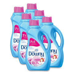 Procter & Gamble Liquid Fabric Softener, April Fresh, 44 oz Bottle, 6/Carton