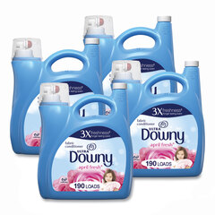 Procter & Gamble Liquid Fabric Softener, April Fresh, 140 oz Bottle, 4/Carton
