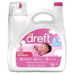 Procter & Gamble Ultra Laundry Detergent, Baby Powder Scent, 150 oz Bottle, 4/Carton