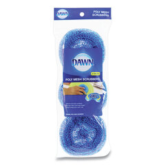 Procter & Gamble Poly Mesh Scrubbers, Blue, 3/Pack