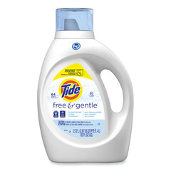 Procter & Gamble Tide&reg; Free and Gentle Liquid Laundry Detergent, Unscented, 92 oz. Bottle