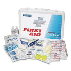 First Aid Only First Aid Kit for Up to 25 People, 125 Pieces, Metal Case