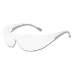 Protective Industrial Products Inc Zenon Z12R Rimless Optical Eyewear with 3-Diopter Bifocal Reading-Glass Design, Scratch-Resistant, Clear Lens, Clear Frame
