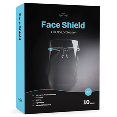 WeCare Face Shield Blue Eyeglasses Frame - Full Face Protection - Pack of 2