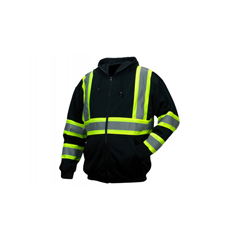 PYRRSZH3411S - Pyramex Safety Products - Zipper Sweatshirt - Black -Small