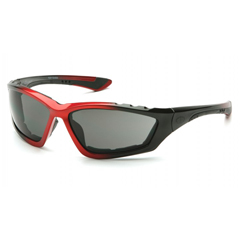 PYRSBR8720DTP - Pyramex Safety Products - Accurist - Black/Red Padded Frame/Gray Anti-Fog Lens