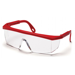PYRSR410S - Pyramex Safety Products - Integra - Red Frame/Clear Lens