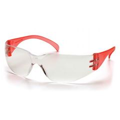 PYRSR4110S - Pyramex Safety Products - Intruder - Red Temples/Clear-Hardcoated Lens