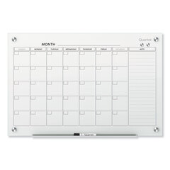 QRTGC3624F - Infinity Magnetic Glass Calendar Board, 36 x 24