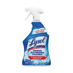 Reckitt Benckiser Disinfectant Power Bathroom Foamer, Liquid, Atlantic Fresh, 32 oz Spray Bottle, 12/Carton