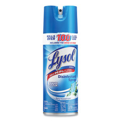 Reckitt Benckiser Disinfectant Spray, Spring Waterfall, Liquid, 12.5 oz Aerosol Spray, 12/Carton