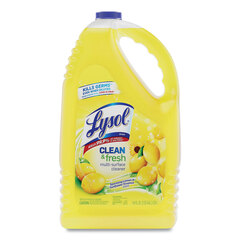 Reckitt Benckiser Clean and Fresh Multi-Surface Cleaner, Sparkling Lemon and Sunflower Essence, 144 oz Bottle, 4/Carton