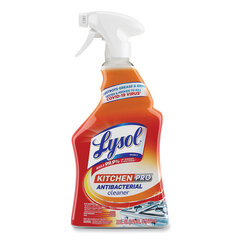 Reckitt Benckiser Kitchen Pro Antibacterial Cleaner, Citrus Scent, 22 oz Spray Bottle, 9/Carton