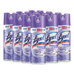 Reckitt Benckiser Disinfectant Spray, Early Morning Breeze, 12.5 oz Aerosol Spray, 12/Carton
