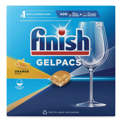 Reckitt Benckiser Dish Detergent Gelpacs, Orange Scent, 54/Box