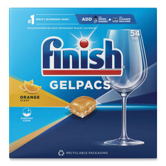 Reckitt Benckiser Dish Detergent Gelpacs, Orange Scent, 54/Box, 4 Boxes/Carton