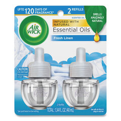 Reckitt Benckiser Air Wick&reg; Scented Oil Refill- Snuggle&reg; Fresh Linen, .67oz, 2/Pack