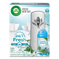 Reckitt Benckiser Freshmatic Ultra Automatic Starter Kit, 5.94 x 3.31 x 7.63, White, Fresh Waters