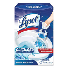 Reckitt Benckiser Click Gel Automatic Toilet Bowl Cleaner, Ocean Fresh, 6/Box, 4 Boxes/Carton
