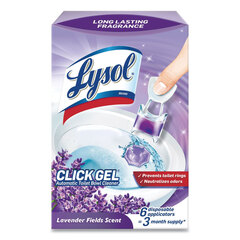 Reckitt Benckiser Click Gel Automatic Toilet Bowl Cleaner, Lavender Fields, 6/Box, 4 Boxes/Carton