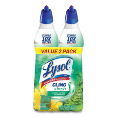 Reckitt Benckiser Cling and Fresh Toilet Bowl Cleaner, Forest Rain Scent, 24 oz, 2/Pack