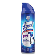 Reckitt Benckiser Disinfectant Spray II Pet Odor Eliminator, Fresh, 15 oz Aerosol Spray, 12/Carton