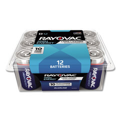 RAY81312PPK - Alkaline Battery, D, 12/Pack