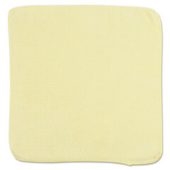 Rubbermaid Commercial Microfiber Cleaning Cloths, 12 x 12, Yellow, 24/Pack