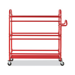 Rubbermaid Tote Picking Cart, Metal, 3 Shelves, 450 lb Capacity, 57