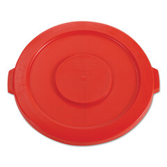 Rubbermaid Commercial Round Flat Top Lid, for 32 gal Round BRUTE Containers, 22.25