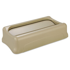Rubbermaid Commercial Slim Jim Swing Lid, 11 3/8w x 20 1/2d x 5h, Beige