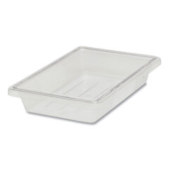 Rubbermaid Commercial Food/Tote Boxes, 5 gal, 12 x 18 x 9, Clear, Plastic